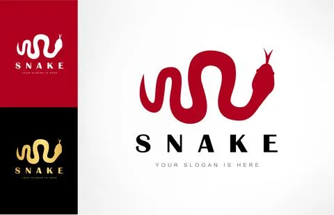 Snake logo vector. Design vector illustration. Stock Illustration