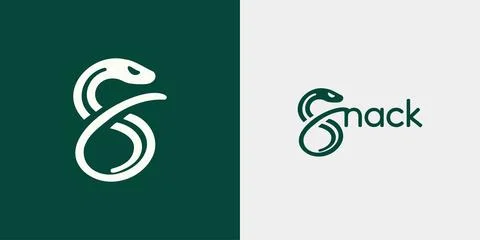 Snake Mascot Logo Design Stock Illustration