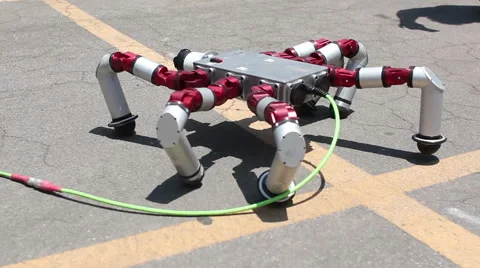 Snake Monster Spider Robot Stock Footage 55032372