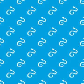 Snake pattern seamless blue イラスト素材