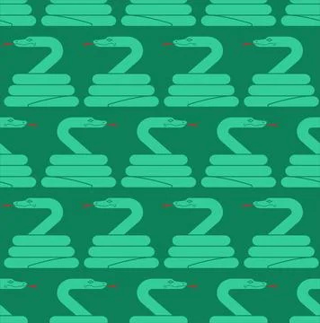 Snake pattern seamless. Serpent background. Ornament of kids fabric 库存插图