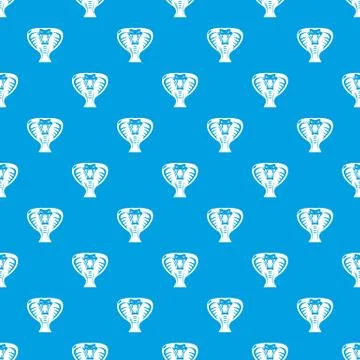 Snake pattern vector seamless blue Illustrazione stock