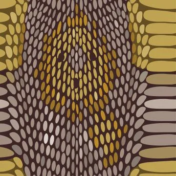 Snake python skin texture. seamless pattern. Stock Illustration