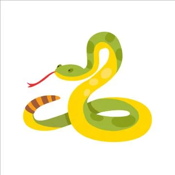 Snake reptile cartoon vector Stock Illustration