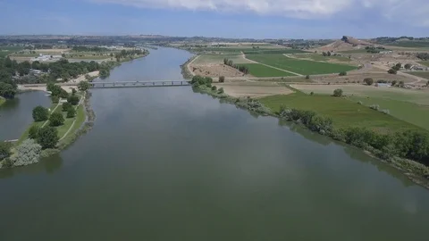 Snake River Aerial Stock Footage 99012239