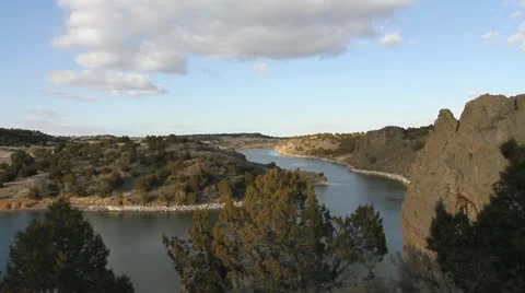 Snake river Idaho at sunset Stock-Footage 12033877
