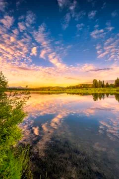 Snake River Sunrise Stock Photos