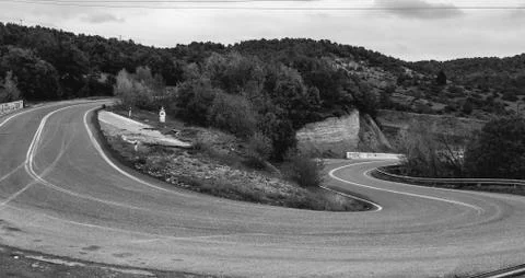 Snake shape road Stock Photos