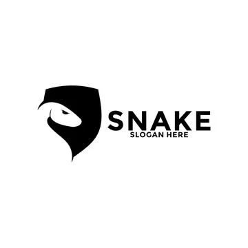 Snake Shield logo vector, snake head logo icon design template Stock Illustration