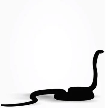 Snake silhouette Illustrazione stock