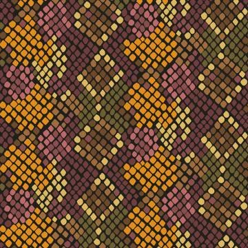 Snake skin artificial seamless vector texture Illustration