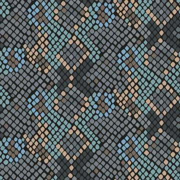 Snake skin artificial seamless vector texture Stock Illustration