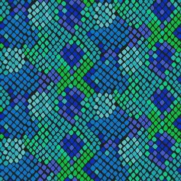 Snake skin artificial seamless vector texture Illustrazione stock