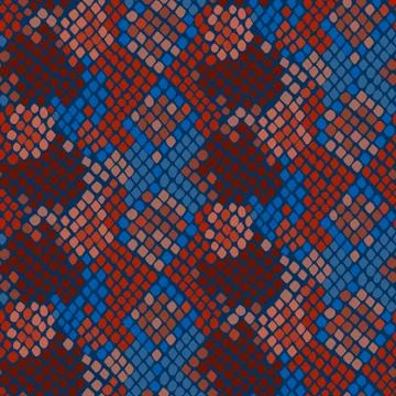 Snake skin artificial seamless vector texture Illustration