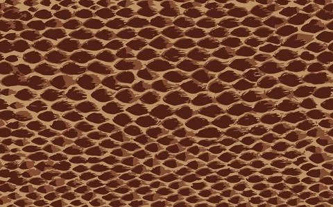 Snake skin brown Stock Illustration