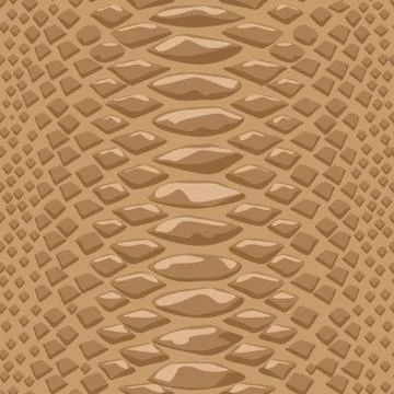 Snake skin seamless background. Flat and solid color style vector illustration. Illustrazione stock