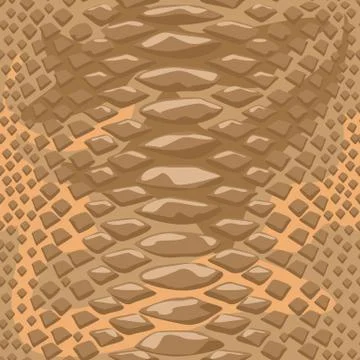 Snake skin seamless background. Flat and solid color style vector illustration. Illustrazione stock