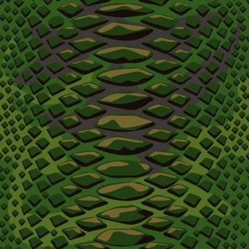 Snake skin seamless background. Flat and solid color style vector illustration. Stock Illustration