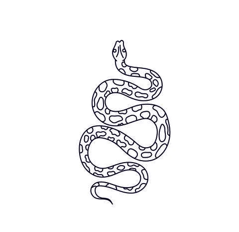 Snake spotted Stock Illustration