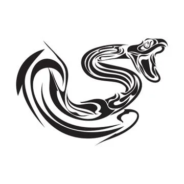 Snake Tattoo Design Stock-Illustration