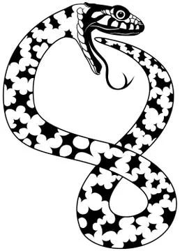 Snake Tattoo Stock Illustration