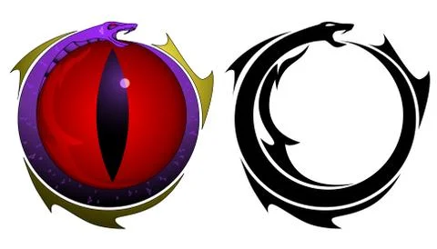 Snake tattoo Stock Illustration