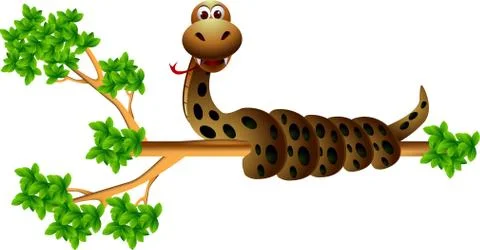 Snake on the tree Stock-Illustration