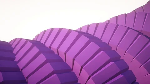 Snake worm spine like 3d gears rotating mechanism seamless loop abstract Video stock 88885155