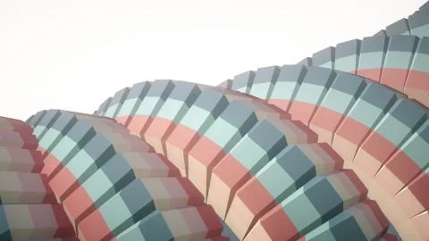 Snake worm spine like 3d rendered gears mechanism abstract background new Illustrazione stock