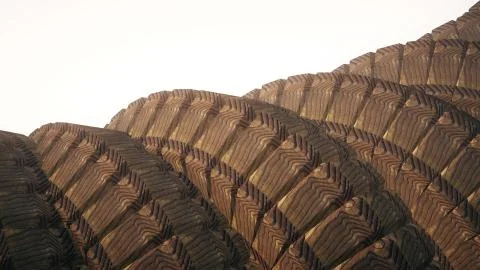 Snake worm spine like 3d rendered gears mechanism abstract background new Illustrazione stock
