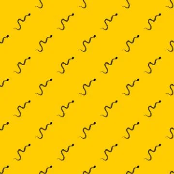 Snake wriggling pattern Illustrazione stock