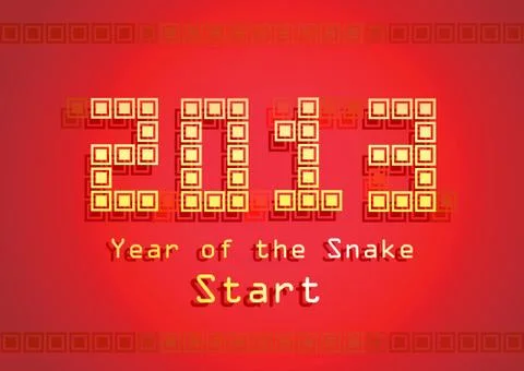 Snake year Stock Illustration