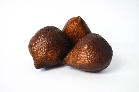 Snakefruit isolated white background Foto stock