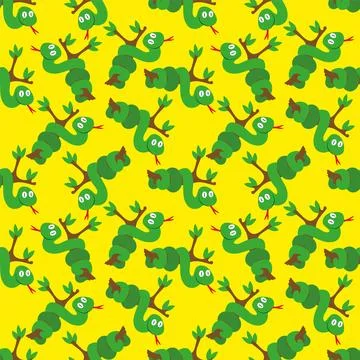 SnakePatternYellow Stock Illustration
