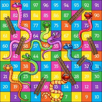 Snakes and Ladders Illustration