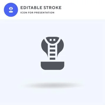 Snakes icon vector, filled flat sign, solid pictogram isolated on white, logo Stock Illustration