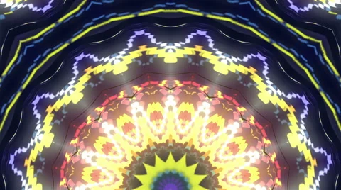 Snakes kaleidoscope stage visual Video stock 64865995