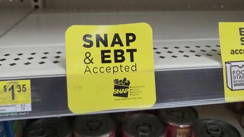 SNAP and EBT Accepted Signage Retailer Dollar General Stock Footage 237269711