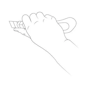 Snap-off blade utility knife. Stock Illustration