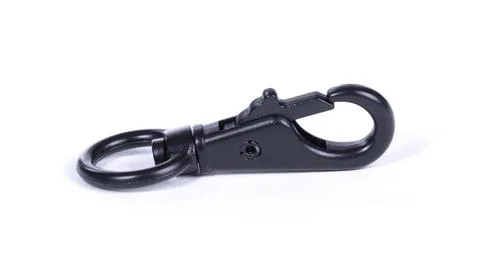 Snap clasp hook trigger belt clip Stock Photos