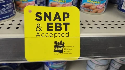 SNAP &amp; EBT Accepted Signage Stock Footage 220370823