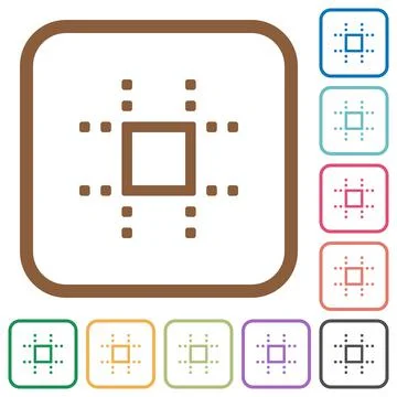 Snap to grid simple icons Stock Illustration