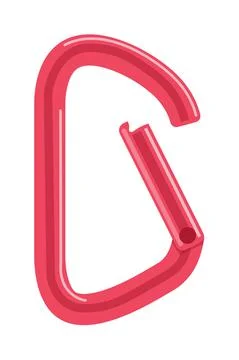 Snap-hook fastener isolated on white background Stock Illustration