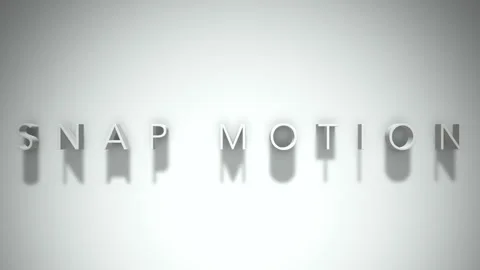 Snap motion 3D title animation with shadows on a white background Vídeo Stock 297117789