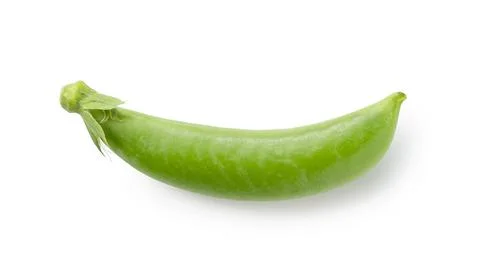 Snap peas on a white background Stock Photos
