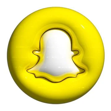 Snapchat 3d Stock Illustration