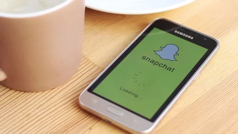 The Snapchat application takes a very long time to load Stock Footage 106631066