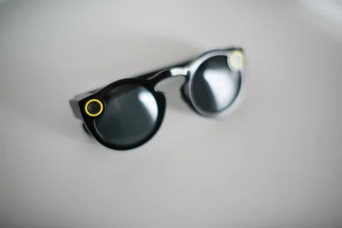 Snapchat Black Spectacles Stock Photos