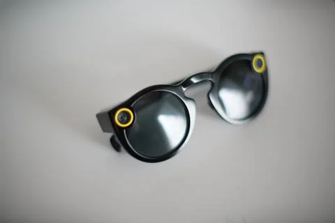 Snapchat Black Spectacles Stock Photos