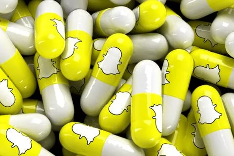 Snapchat Capsules Illustrazione stock